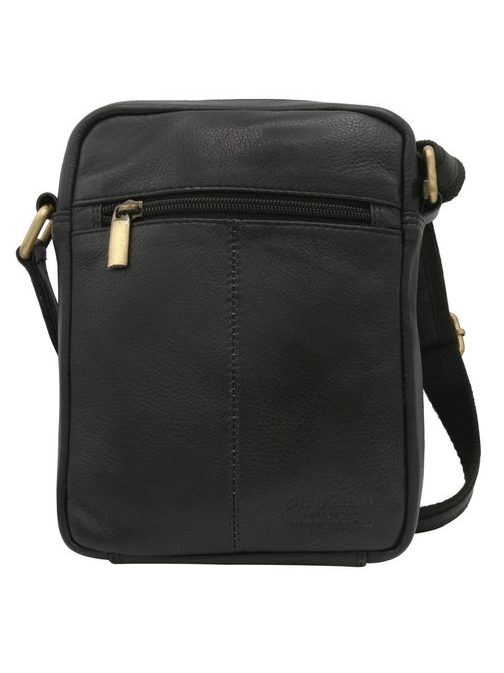 Černá praktická kožená taška Peterson