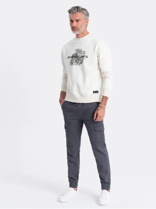 Trendy grafitové jogger kalhoty V3 PAJO-0123