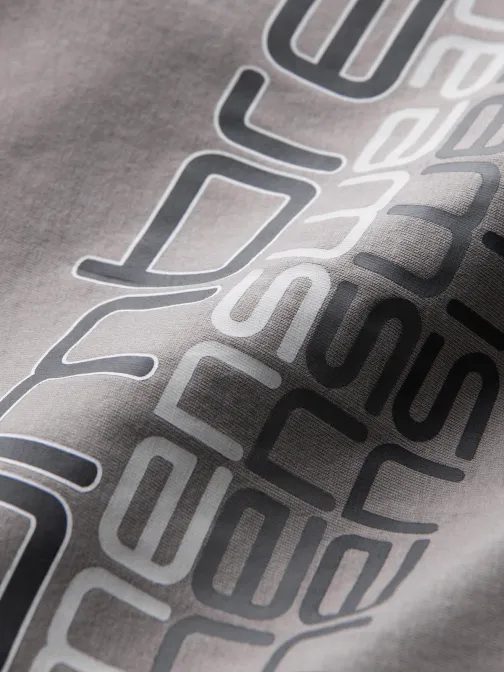 Šedé tričko s nápisem V2 TSPT-0160