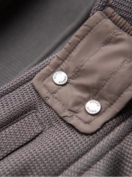 Trendy popelavá bomber bunda V2 JANP-0154