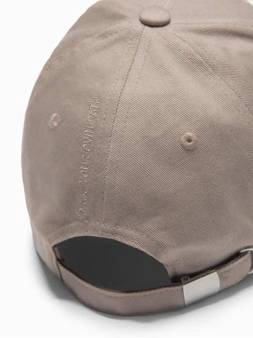 Pánská basic popelavá kšiltovka s výšivkou V3 ACCS-0102