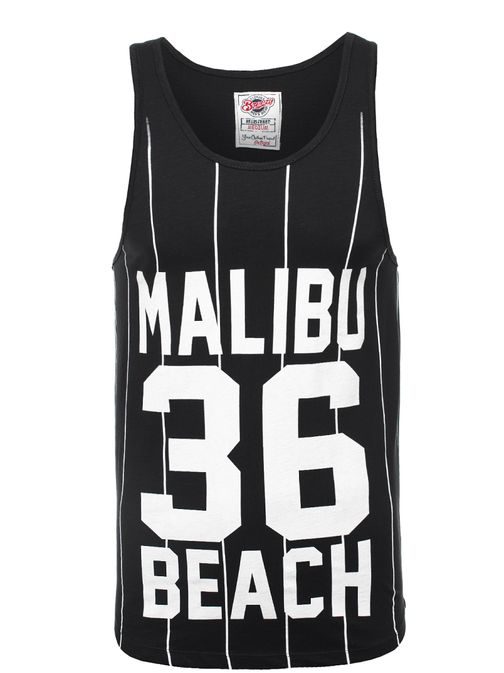 Černé moderní tílko MALIBU BEACH BREEZY 9076