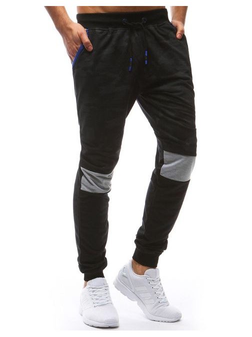 Tepláky maskáčové v černé barvě