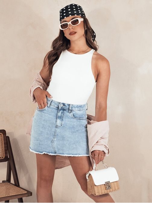 Jedinečná modrá riflová sukně Urban Queen