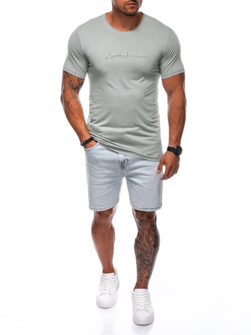 Zelené triko s nápisem London S2006