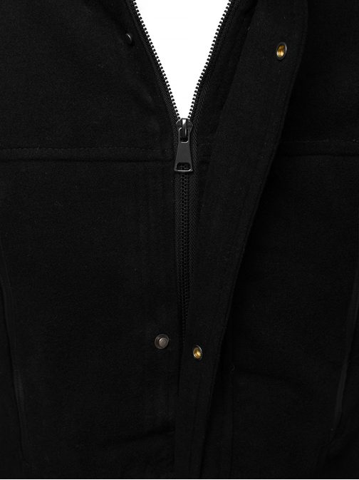 Zajímavý černý pánský kabát O/88873