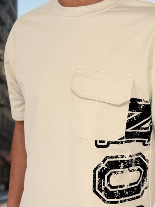 Stylový pánský komplet ICON v béžové barvě