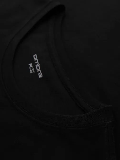 Černé pánské tričko s módním potiskem V2 TSPT-0246