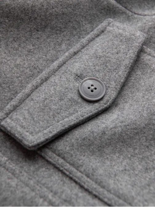 Stylová šedá bunda s viskózou V2-janp-0199