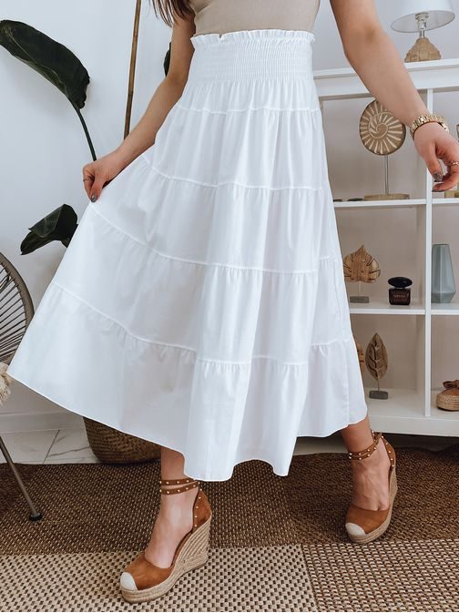 Překrásná bílá sukně Stila