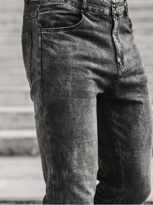 Trendové černé džíny JS/NJ55002/2