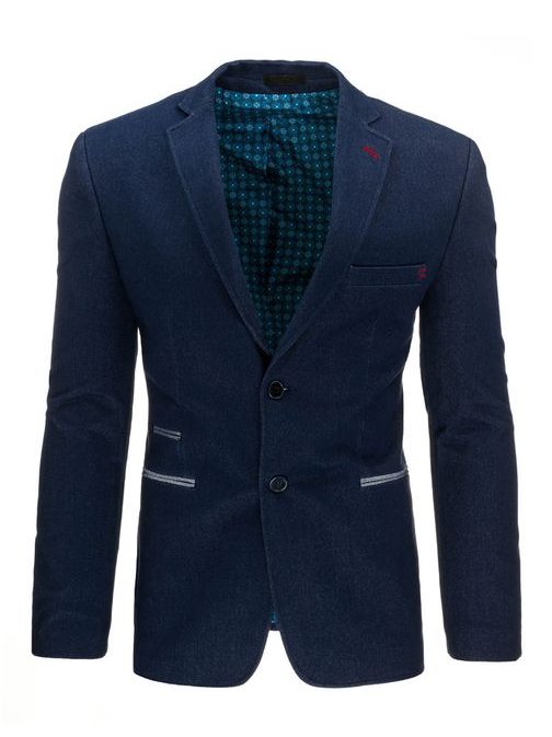 Elegantní pánské sako módní granátové barvy