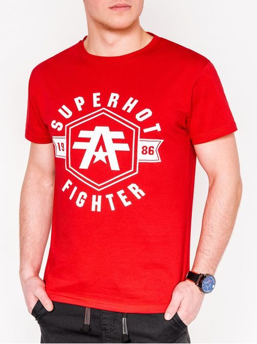 Červené tričko SUPERHOT s1073