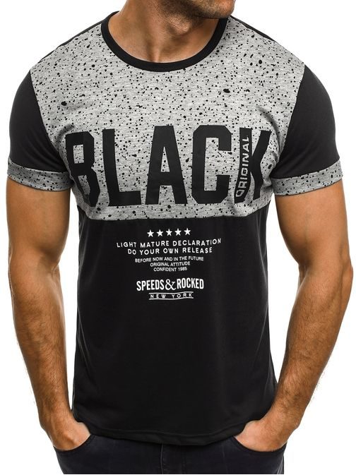 Černé tričko BLACK ORIGINAL J.STYLE SS161