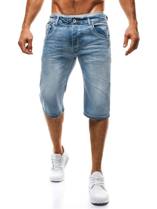Světle modré krátké džínové kalhoty 95250