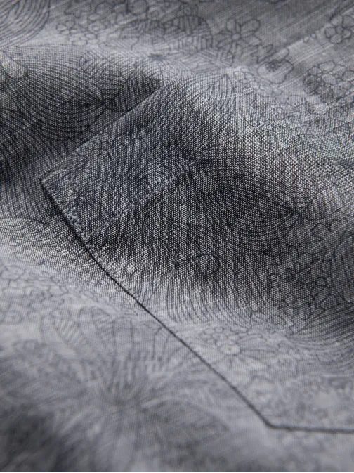 Trendy flanelová šedá košile V3 SHCS-0157