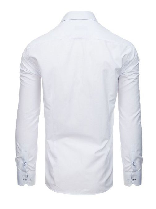 Vzorovaná bílá elegantní košile