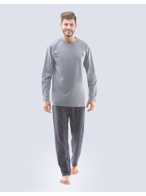 Zajímavé pyžamo v šedé barvě Peter