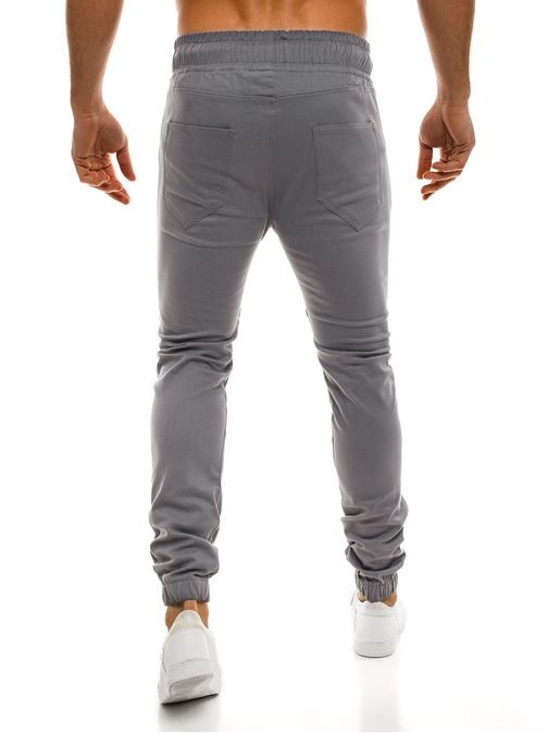 Šedé jogger kalhoty pánské ATHLETIC 829