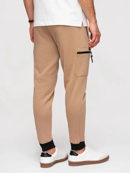 Trendy hnědé tepláky V4 PASK-0222