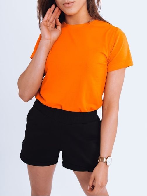 Jednoduché pomerančové dámské tričko Mayla II