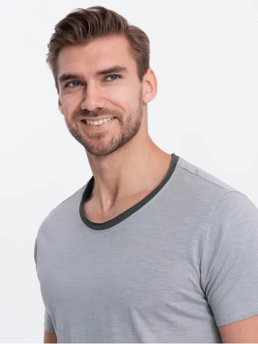 Pohodlné šedé tričko S1385