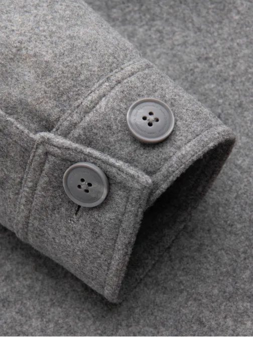 Stylová šedá bunda s viskózou V2-janp-0199
