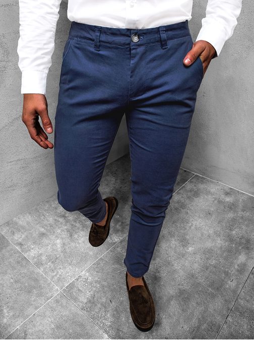 Elegantní chinos kalhoty v indigo barvě JB/JP1143/5