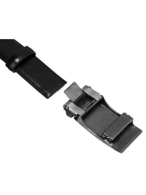 Černý kožený pánský opasek Peterson