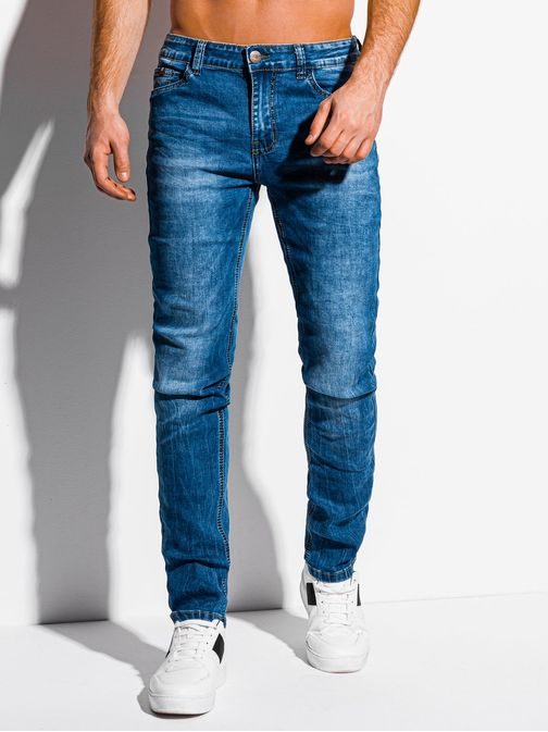 Trendové modré džíny P1033