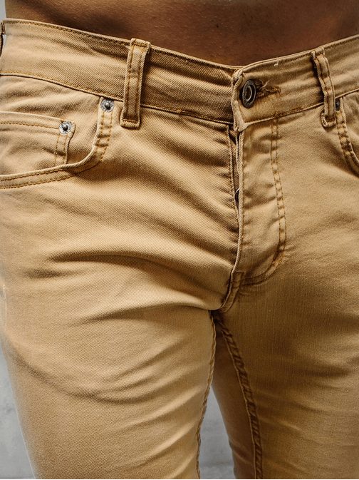 Béžové džíny v moderním provedení O/4643