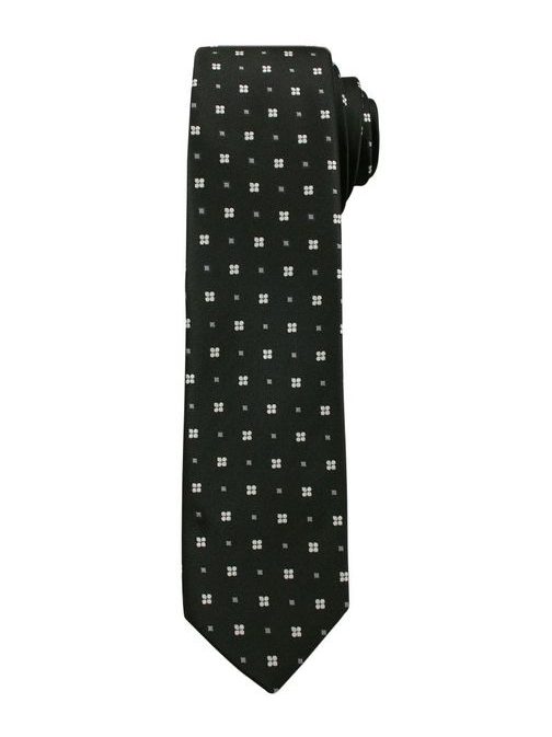Černá kravata v zajímavém provedení