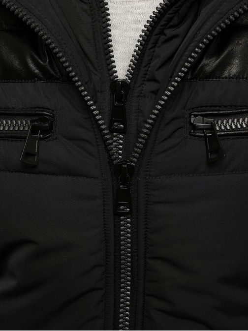Pánská bunda s koženkovým efektem J.BOYZ X1019K