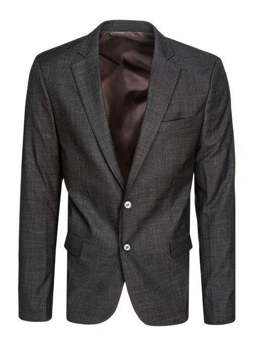 Pánské jednořadové sako v šedé barvě