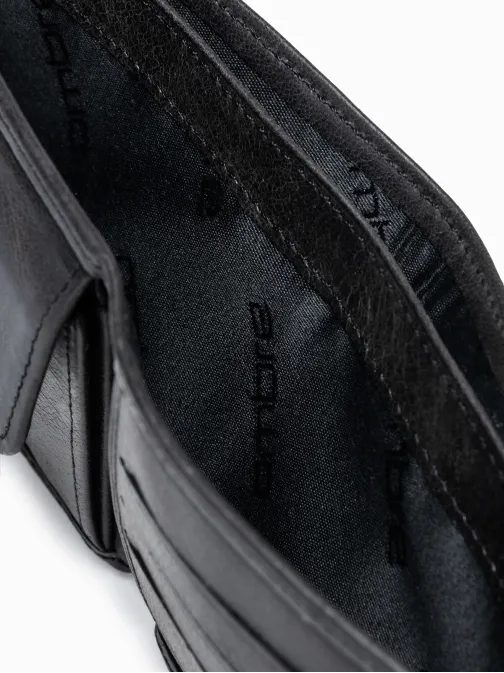 Elegantní černá peněženka A607