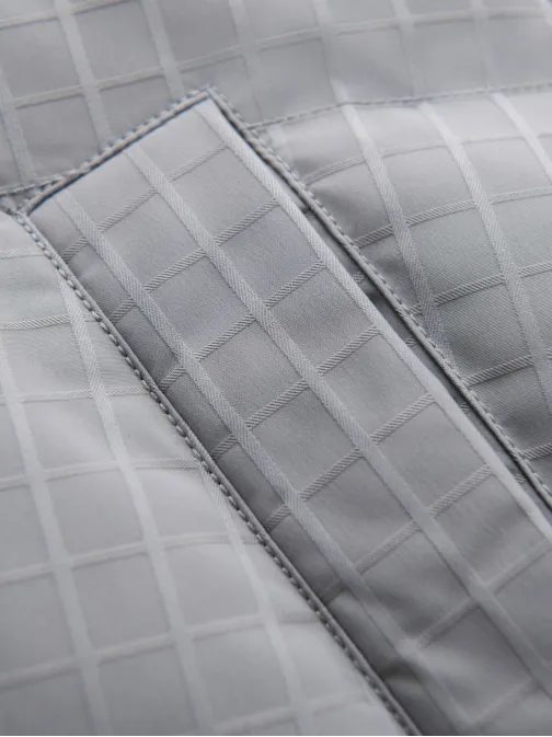 Nadčasová prošívaná šedá pánská parka V2 JALJ-0201