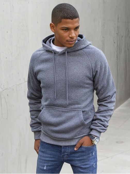 Pohodlná stylová tmavě šedá mikina