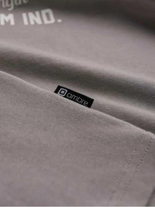 Bavlněné béžové pánské tričko San Francisco v4 om-tspt-0120