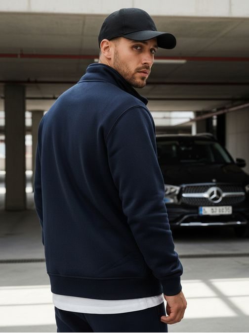 Jednoduchá mikina v granátové barvě