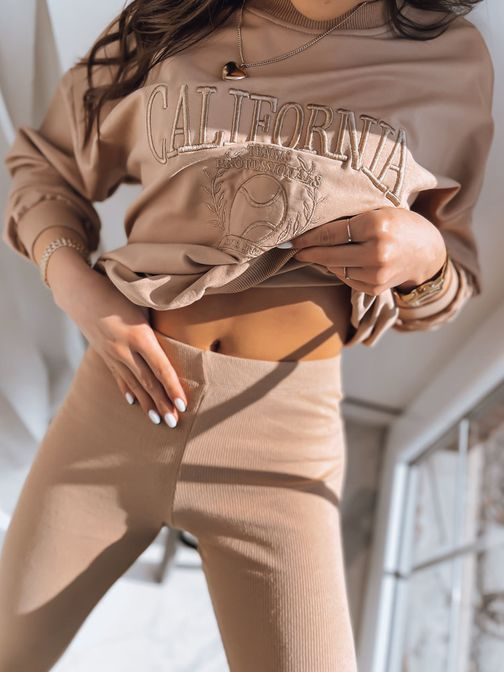 Dámské legíny v béžové barvě California Team