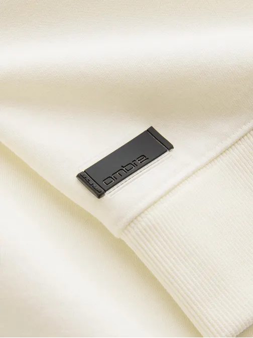 Základní bavlněná pánská mikina v krémové barvě V5 om-ssbn-0159