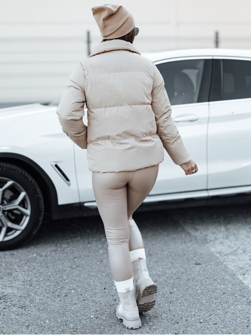 Dámská stylová světle béžová bunda Laro