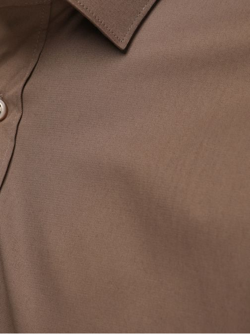 Základní hnědá pánská košile