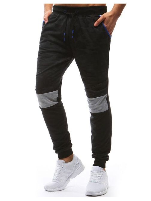 Tepláky maskáčové v černé barvě