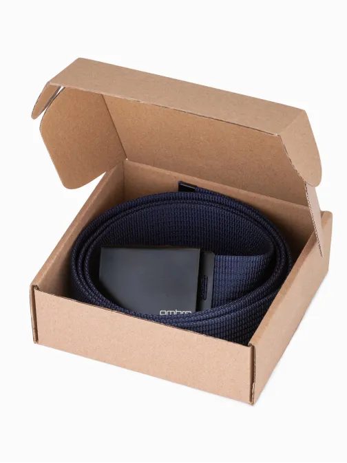 Granátový pánský pásek A030