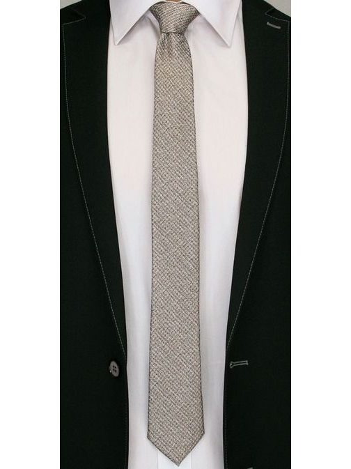 Moderní béžová kravata