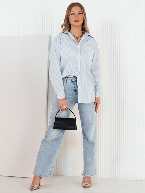 Dámská bílá pruhovaná košile Semena