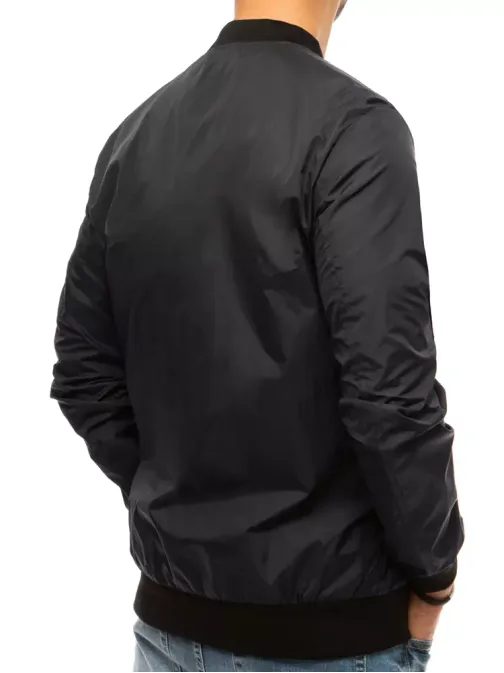 Moderní přechodná černá bunda