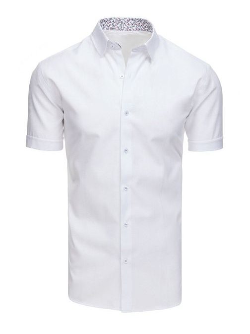 Stylová bílá košile s krátkým rukávem