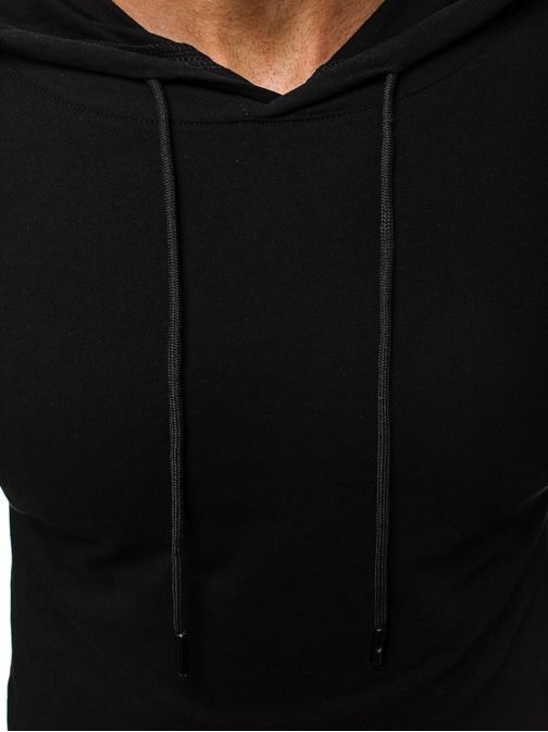 Moderní černé tričko s dlouhým rukávem  MECH/2148TZ